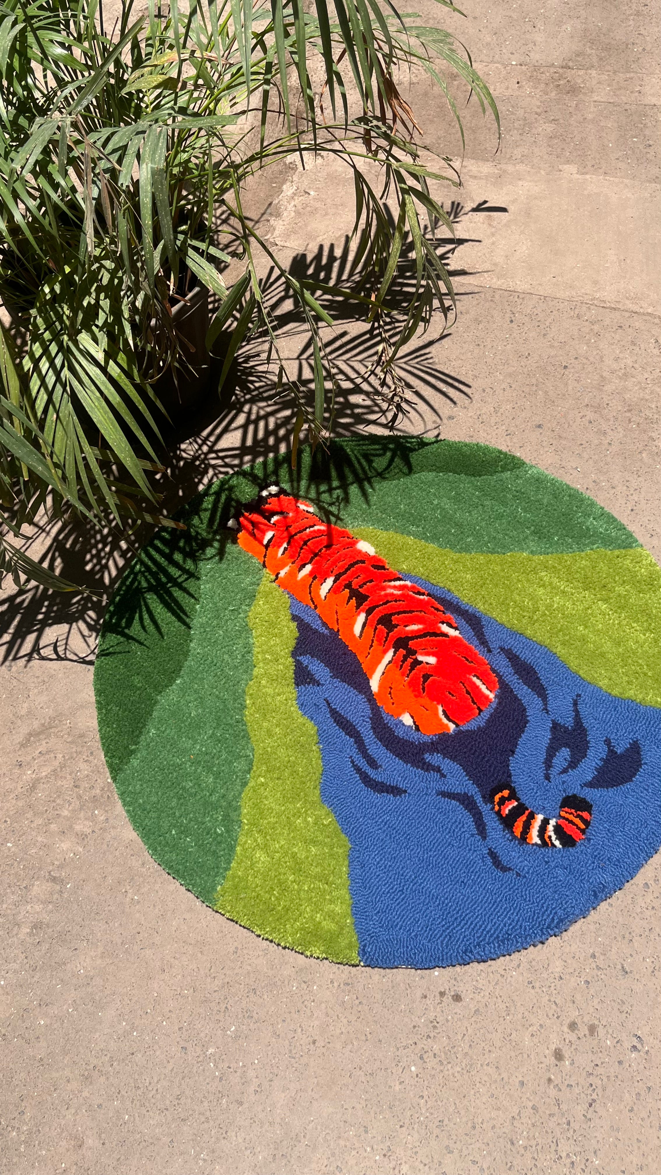 Tufted Tiger Rug by The Clumsy Studio