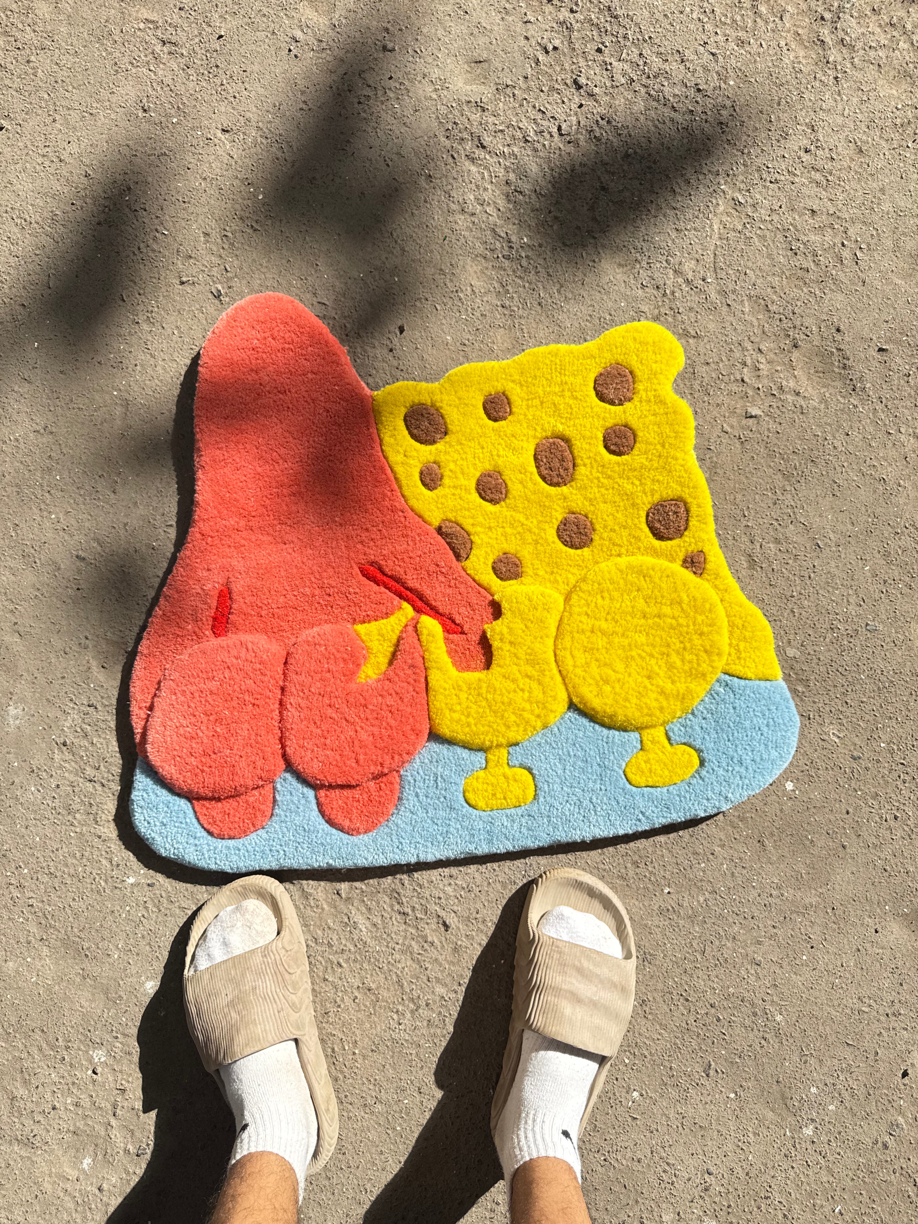 Spongebob and Patrick 3D Rug