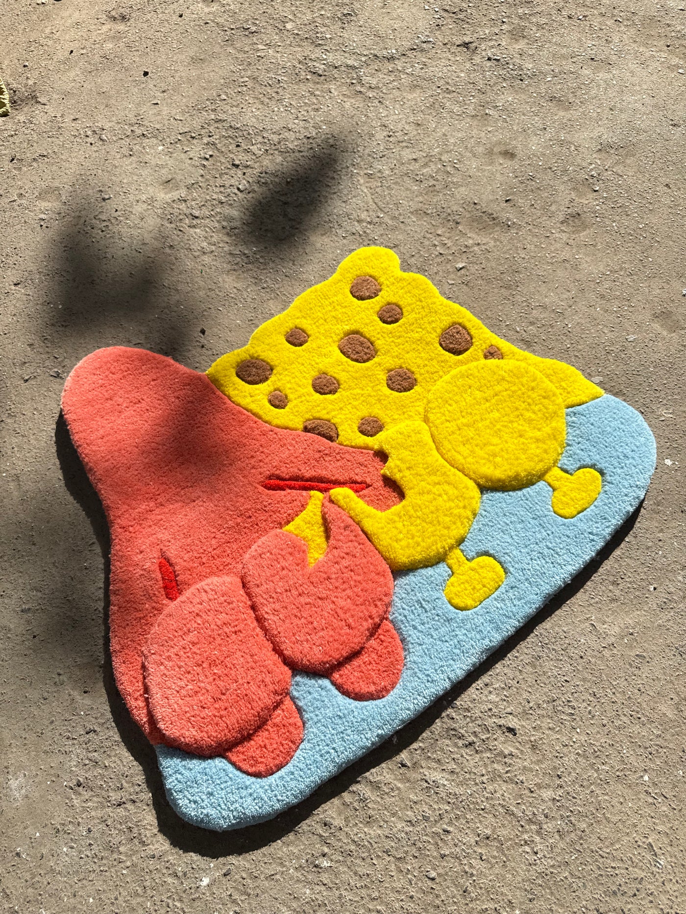 Spongebob and Patrick 3D Rug