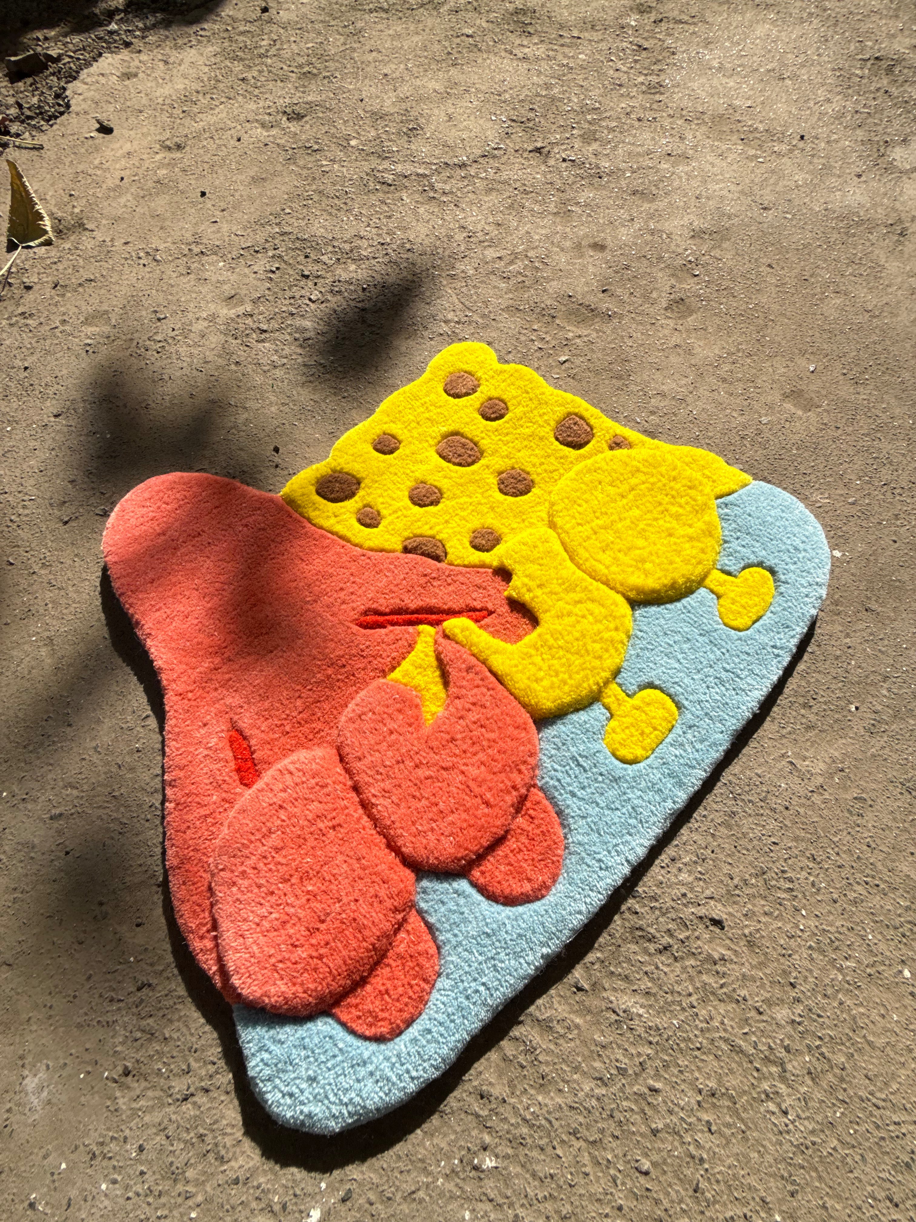 Spongebob and Patrick 3D Rug