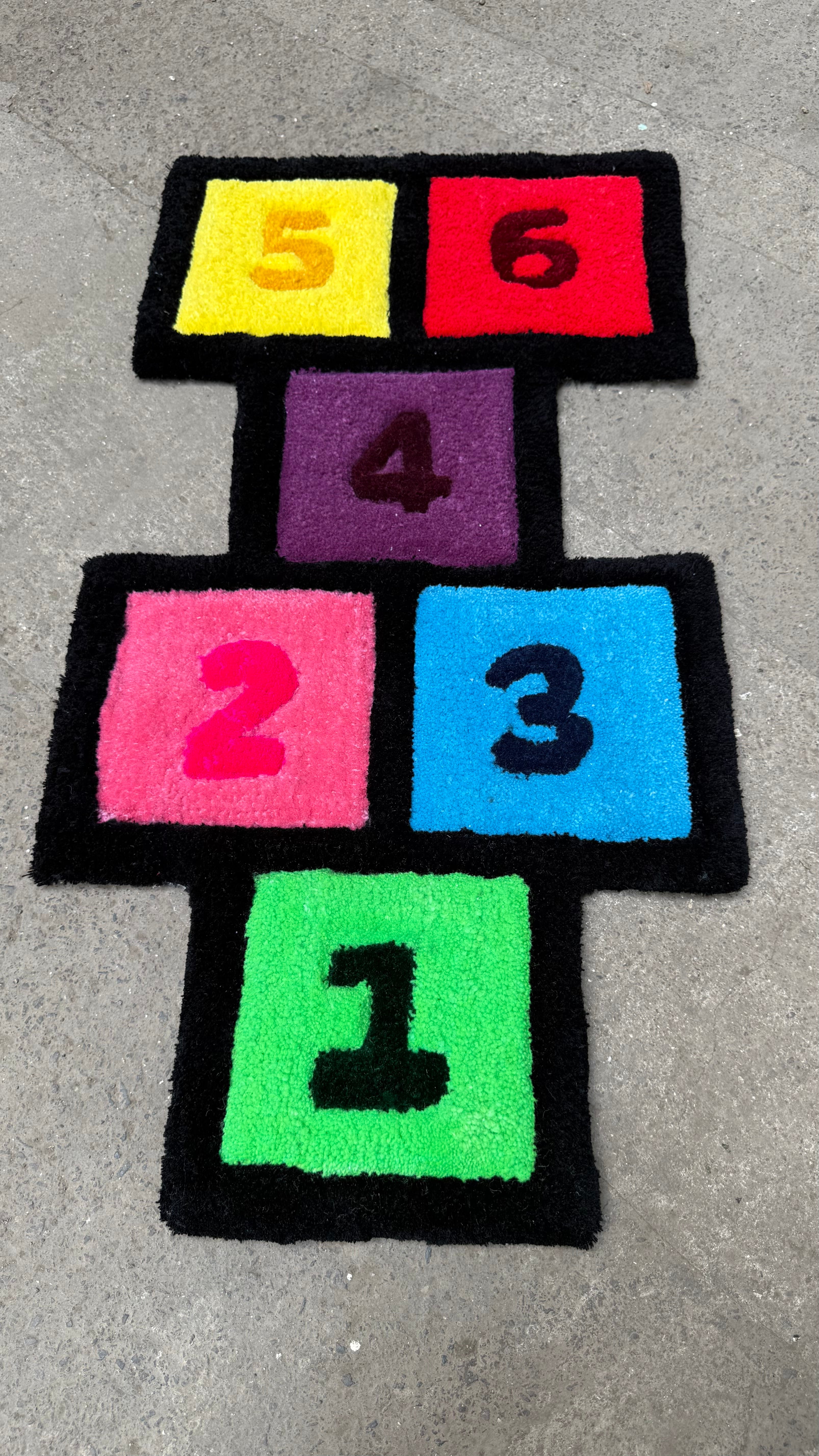 HopScotch Hand Tufted Rug by The Clumsy Studio