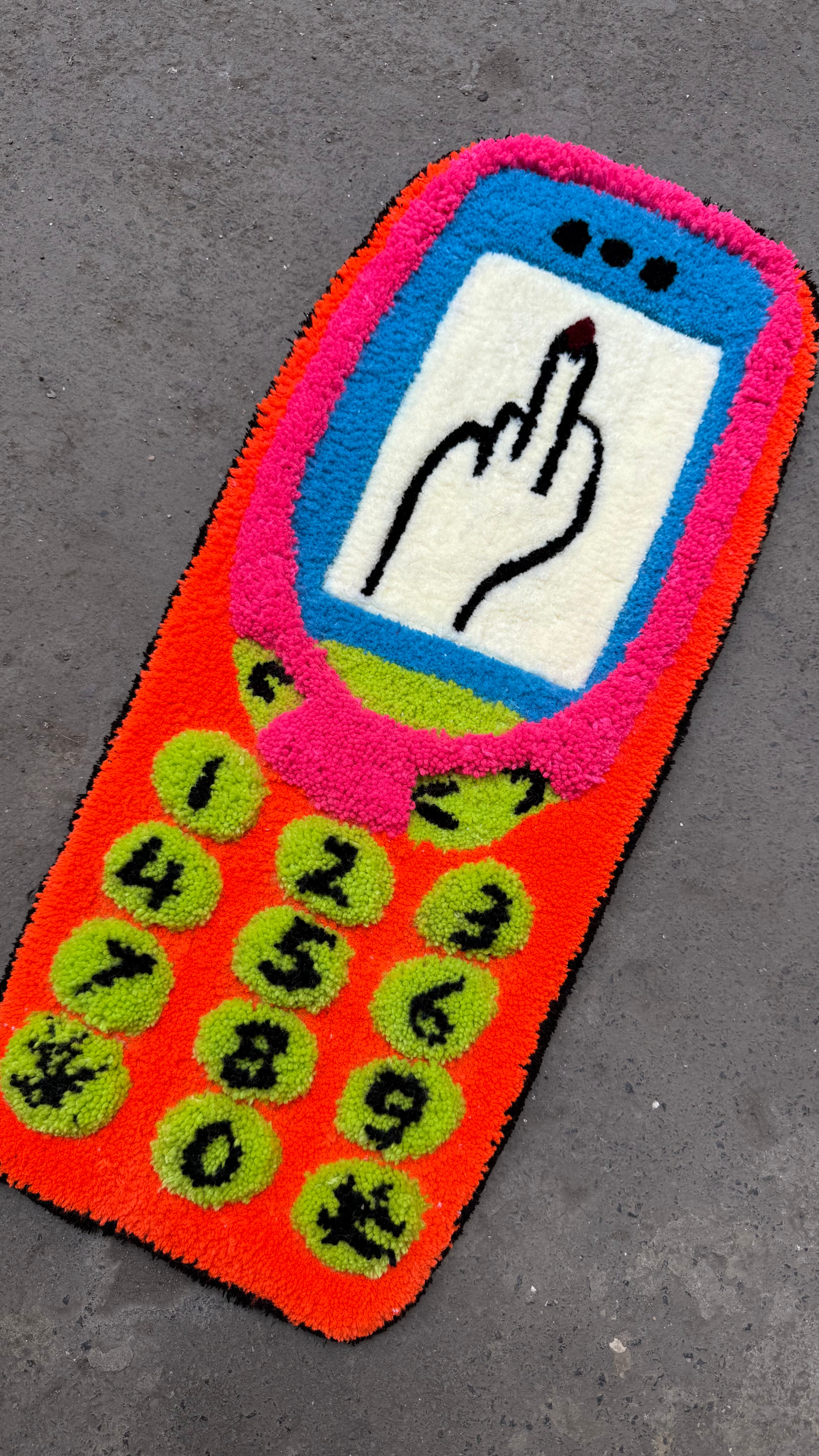 The Phone is Always Unavailable Hand Tufted Rug by The Clumsy Studio