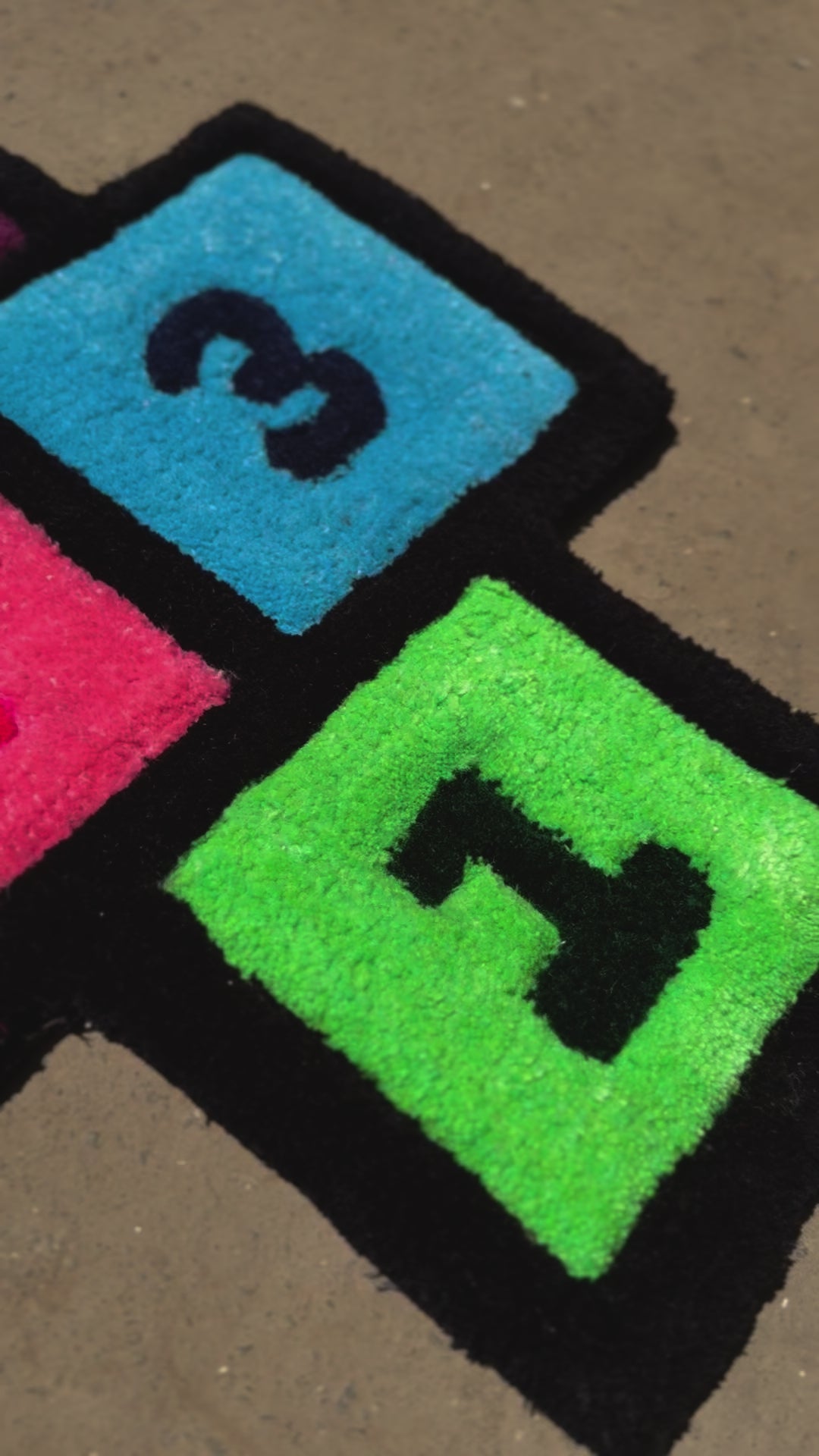 HopScotch Hand Tufted Rug by The Clumsy Studio